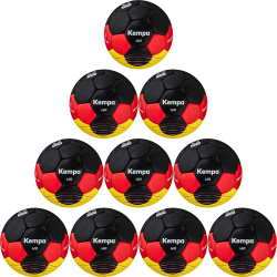 10er Ballpaket Kempa Leo Handball Deutschland schwarz 0
