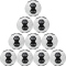 10er Ballpaket Kempa Game Changer Soft Grip Handball grau/marine