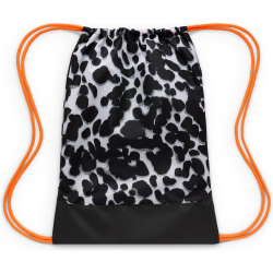 NIKE Brasilia Turnbeutel (18 Liter) 077 - lt smoke grey/black/total orange