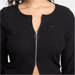NIKE Sportswear Chill gerippte Strickjacke mit Reißverschluss Damen