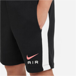 NIKE Sportswear Air Fleece Shorts Jungen 010 - black/white XS (122-128 cm)