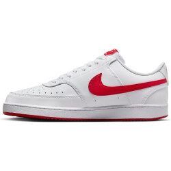 NIKE Court Vision Low Next Nature Sneaker Herren 101 - white/university red 38.5