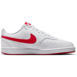 NIKE Court Vision Low Next Nature Sneaker Herren 101 - white/university red 38.5