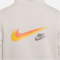 NIKE Sportswear Standard Issue Fleece Kapuzenjacke Jungen 012 - lt iron ore XS (122-128 cm)