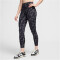 NIKE One High-Waist Printed 7/8-Leggings Damen 010 - black/black S
