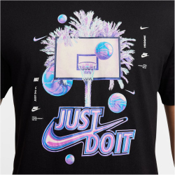 NIKE Basketball T-Shirt Herren 010 - black M