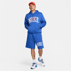 NIKE Club Fleece Hoodie Herren 480 - game royal/safety orange XS