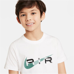 NIKE Air Sportswear T-Shirt Jungen 101 - white/black S...