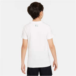 NIKE Air Sportswear T-Shirt Jungen 101 - white/black M (137-147 cm)