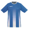 uhlsport Stripe kurzarm Fu&szlig;ball Trikot Blau/Wei&szlig; XXXS (116)