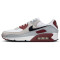 NIKE Air Max 90 Sneaker Herren 101 - white/black-dark team red-pure platinum 38.5