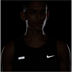 NIKE Miler Flash Lauf-Tanktop Herren 010 - black/reflective silv S