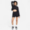 NIKE Sportswear Chill Knit High-Waist Slimfit 3" Shorts Damen 010 - black/black M