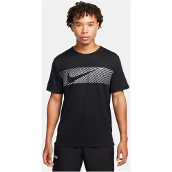 NIKE Miler Flash Dri-FIT UV kurzarm Laufshirt Herren 010...