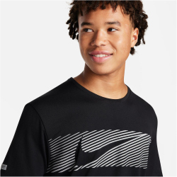 NIKE Miler Flash Dri-FIT UV kurzarm Laufshirt Herren 010...