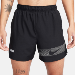 NIKE Challenger Flash Dri-FIT 5" Laufshorts Herren 010 - black/black/black/reflective silv S