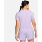 NIKE One Classic Dri-FIT kurzarm Fitness-Trainingsshirt Damen 512 - lilac bloom/black S