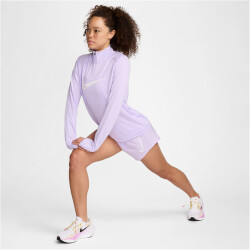 NIKE Swoosh Dri-FIT 1/2-Zip Langarmshirt Damen 512 - lilac bloom/white M
