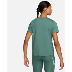 NIKE One Swoosh Dri-FIT kurzarm Laufshirt Damen 361 - bicoastal/vapor green S