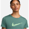 NIKE One Swoosh Dri-FIT kurzarm Laufshirt Damen 361 - bicoastal/vapor green S