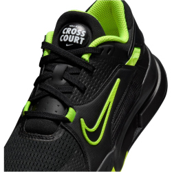 NIKE Crosscourt Hallenschuhe Kinder 001 - black/volt-white 32