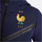 NIKE Frankreich Tech Fleece Kapuzenjacke Jungen 498 - blackened blue/club gold XS (122-128 cm)