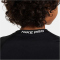 NIKE Pro Dri-FIT kurzarm Funktionsshirt Jungen 010 - black/white S (128-137 cm)