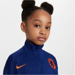 NIKE Niederlande Strike Dri-FIT Knit Trainingsanzug Kinder 455 - deep royal blue/safety orange S (104-110 cm)