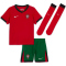 NIKE Portugal Dri-FIT Stadium Heim-Minikit Kinder 657 - university red/pine green/sail S (104-110 cm)