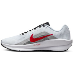 NIKE Downshifter 13 Laufschuhe Herren 104 - white/fire red-lt smoke grey-black 41