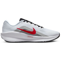 NIKE Downshifter 13 Laufschuhe Herren 104 - white/fire red-lt smoke grey-black 41