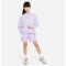 NIKE Sportswear Club Fleece 5" French Terry Shorts M&auml;dchen 515 - hydrangeas/hydrangeas/white S (128-137 cm)