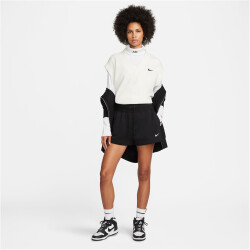 NIKE Sportswear Phoenix lockere High-Waist Fleece Sweatshorts Damen 010 - black/sail L