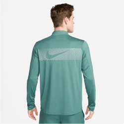 NIKE Element Flash Dri-FIT 1/2-Zip Laufshirt Herren 361 - bicoastal/reflective silv S