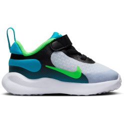 NIKE Revolution 7 Baby-Sneaker 005 - black/green strike-football grey 17