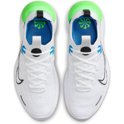 NIKE Free Run Flyknit Next Nature Laufschuhe Herren 104 - white/black-platinum tint-star blue 38.5