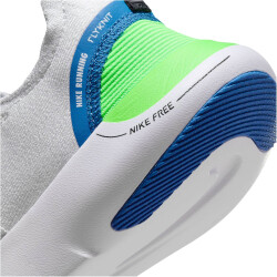 NIKE Free Run Flyknit Next Nature Laufschuhe Herren 104 - white/black-platinum tint-star blue 38.5