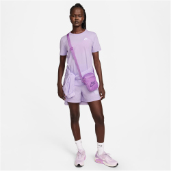 NIKE Sportswear Club Essentials T-Shirt Damen 511 - violet mist/white L