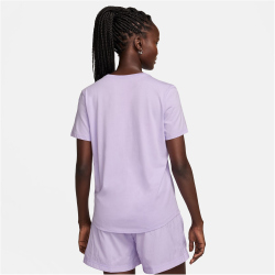 NIKE Sportswear Club Essentials T-Shirt Damen 511 - violet mist/white L