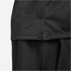 NIKE Dri-FIT Miler kurzarm Laufshirt Herren 010 - black/reflective silv S