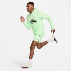 NIKE Dri-FIT Trail Pullover Trailrunning Hoodie Herren 376 - vapor green/vapor green/black L