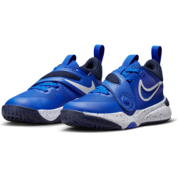 NIKE Team Hustle D 11 Sneaker Kinder 400 - hyper royal/white-obsidian-white 32