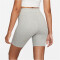 NIKE Sportswear Classics High-Waist 8" kurze Tights Damen 063 - dk grey heather/sail XS