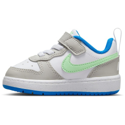 NIKE Court Borough Low Recraft Baby-Sneaker 005 - lt iron ore/vapor green-white-photo blue 22