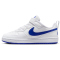 NIKE Court Borough Low Recraft Sneaker Jungen 110 - white/hyper royal 35