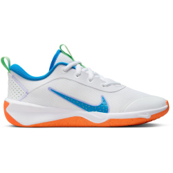 NIKE Omni Multi-Court Hallenschuhe Kinder 107 - white/photo blue-vapor green 36.5