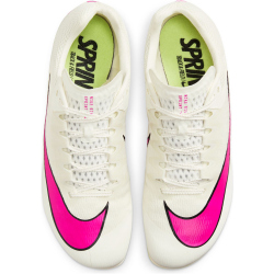 NIKE Zoom Rival Sprint Spikes Leichtathletikschuhe 101 - sail/fierce pink-lt lemon twist 40.5