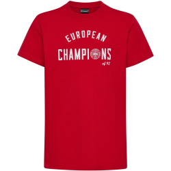 hummel DBU D&auml;nemark 24 EM Champions Fan-Shirt Kinder 3365 - tango red 140