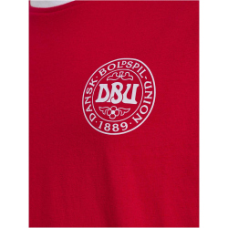hummel DBU D&auml;nemark 24 langarm Fan-Shirt Kinder 3681 - tango red/white 140