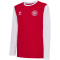 hummel DBU D&auml;nemark 24 langarm Fan-Shirt Kinder 3681 - tango red/white 140